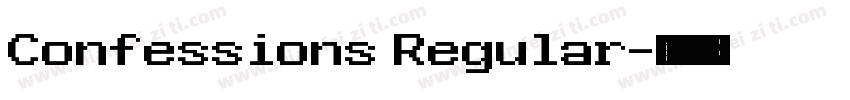 Confessions Regular字体转换